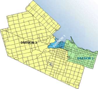 Hamilton Police Divisional Boundaries in 2015
