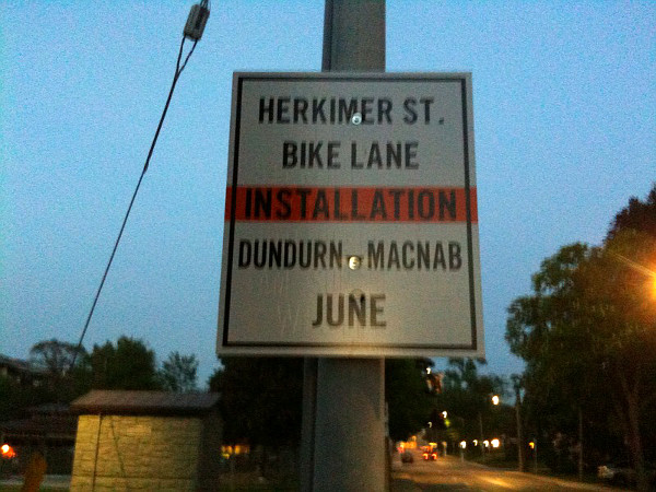 Notice: Herkimer Bike Lane Installation in June