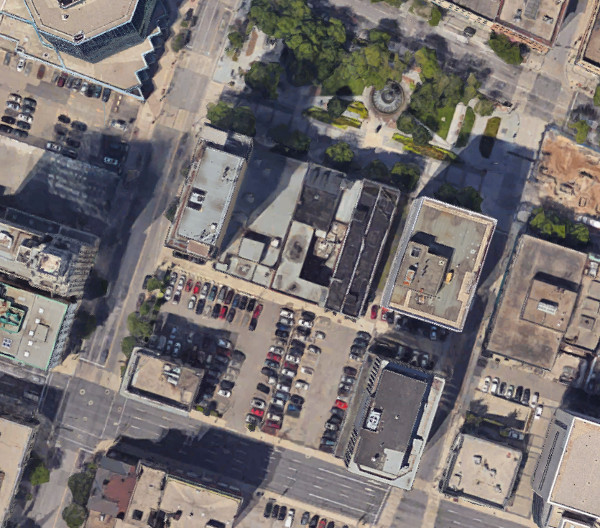 Block bounded by Main, Hughson, King and James (Image Source: Google Maps)