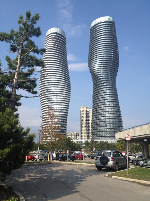 Absolute World, Mississauga, at 56 and 50 storeys (RTH file photo)