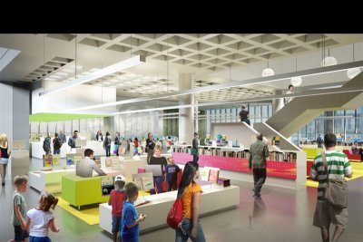 Rendering of renovated Central Library (click the image to see larger)
