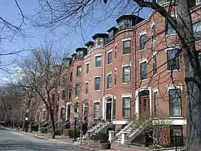 Row Houses in South End, Boston (Photo Credit: Emerson College School of Journalism)