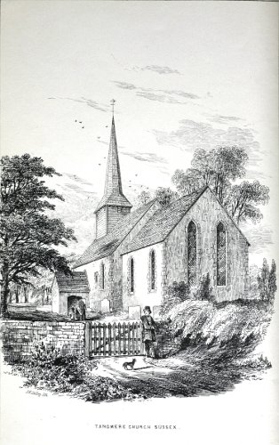 Fig. 16. Tangmere Church (Sussex), from Brandon's Parish Churches (1851).