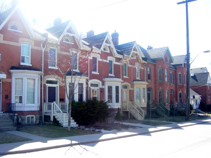 Row houses in downtown Hamilton (RTH file photo)