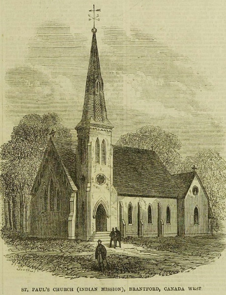 Fig. 4. St Paul's Anglican Church, Sour Springs, from The Illustrated London News, 2 Feb. 1867, 113.