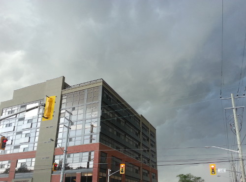 Dark clouds looming over 417 Aberdeen Avenue.
