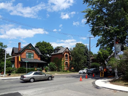 Work continues on a new pedestrian crossing at Aberdeen and Kent (RTH file photo)