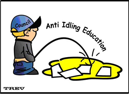 Editorial Cartoon: Hamilton's Anti-Idling Campaign