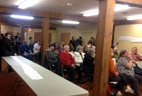 Attendees at the January 28, 2016 public meeting at Stanley Avenue Baptist Church