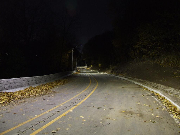 Beckett Drive at night