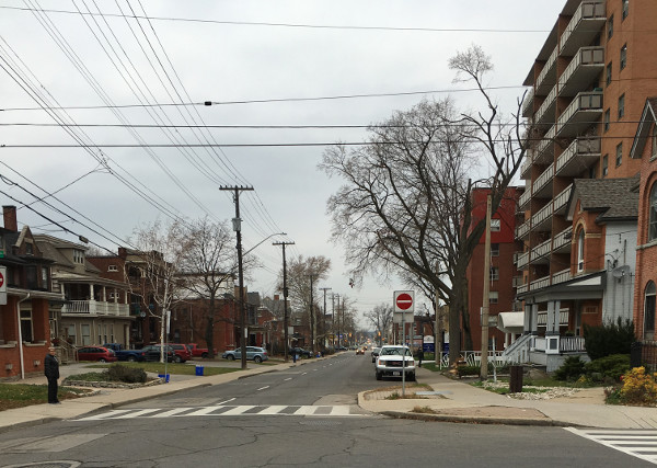 Looking north on Wentworth Street at Delaware (Image Credit: Bob Berberick)