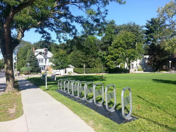 Bike share station at Sterling and Whitton
