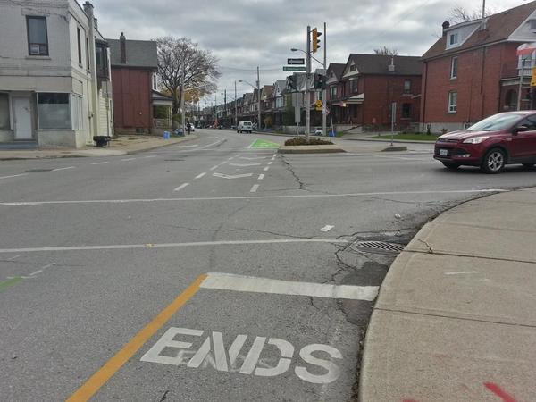 Looking east across Sherman at Cannon