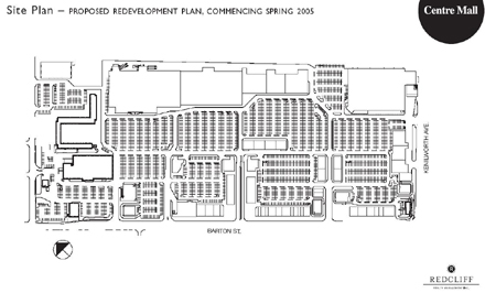 Possible site plan for Centre Mall renovation (click on the image to see a larger version) Source: Sky Scraper Page