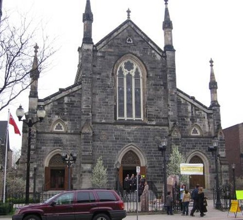 Figure 6. Christ Church Cathedral; the façade was built in 1854 of Ohio sandstone, which has been much discoloured by 
