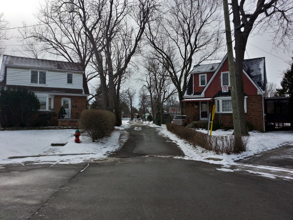 Arcade Crescent leading to T. Melville Bailey Park