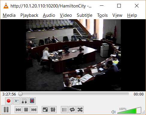 Watching the City livestream on VLC