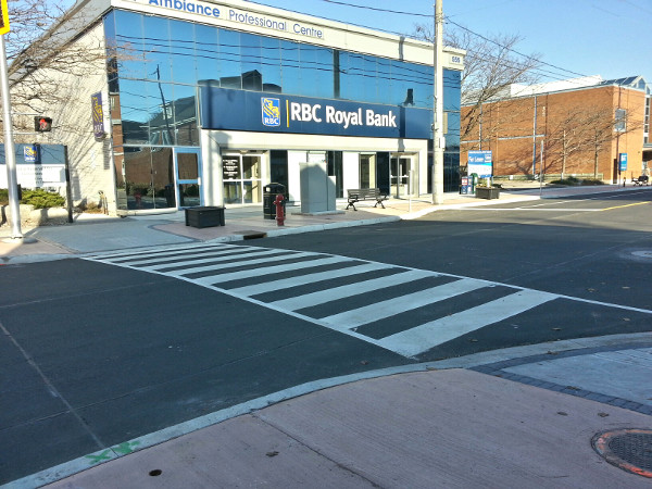 New zebra crosswalk (Image Credit: Ryan McGreal)