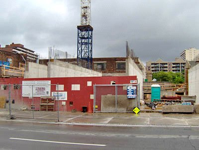 The Terraces on King construction site