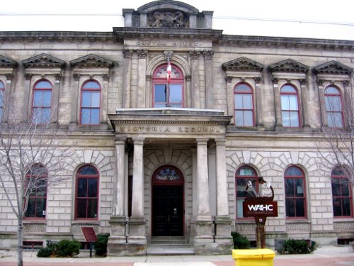 Figure 7. Customs House, built 1860 of Ohio sandstone, which was finished in several different styles. Note the pleasant golden colour.