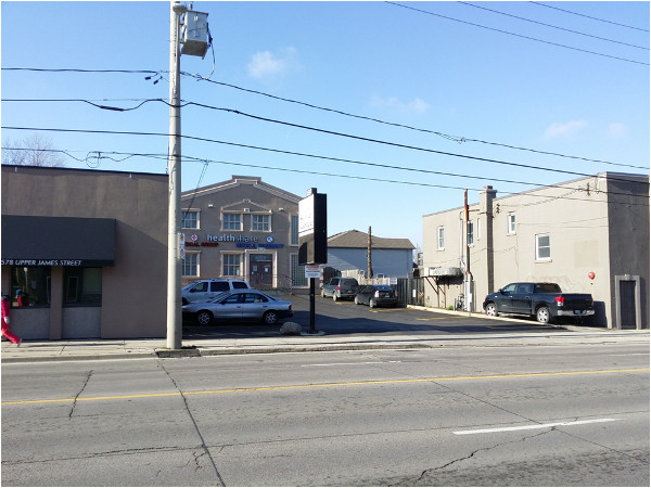 Vacant lot on Upper James