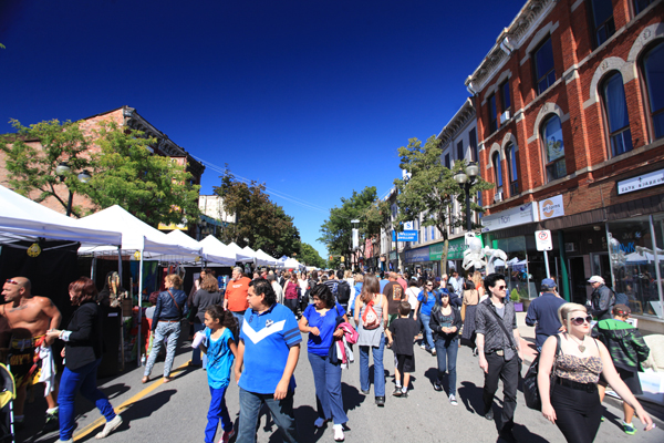 James Street North filled with people enjoying Supercrawl on Saturday September 14, 2013