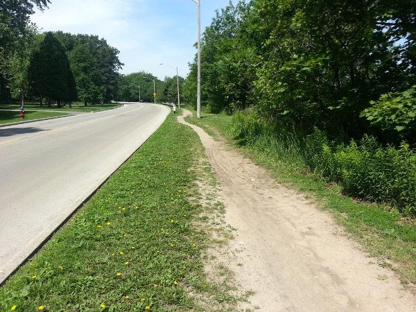 Desire path on Scenic Drive (RTH file photo)