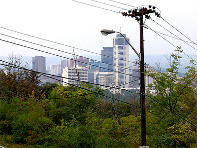 Downtown viewed from the Wentworth steps