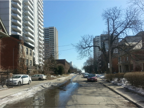 Duke Street facing east from Bay Street (RTH file photo)