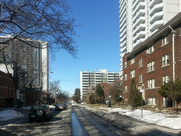 Duke Street facing west from MacNab Street (RTH file photo)