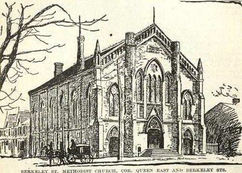 Fig. 3. Toronto, Berkeley Street Methodist Church, from John Ross Robertson, Landmarks of Toronto.