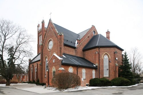 Fig. 2. Dundas, St Augustine's Roman Catholic Church, exterior from NW.