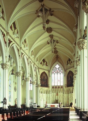 Fig. 9. Kingston, St Mary's Roman Catholic Cathedral, interior to E