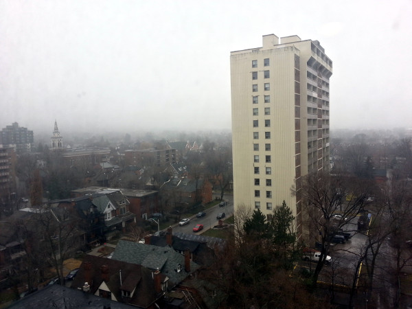 Overlooking houses and apartments in Durand (RTH file photo)