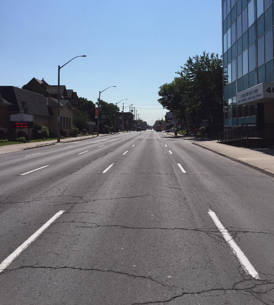 Main Street East between Erie and Ontario (RTH file photo)