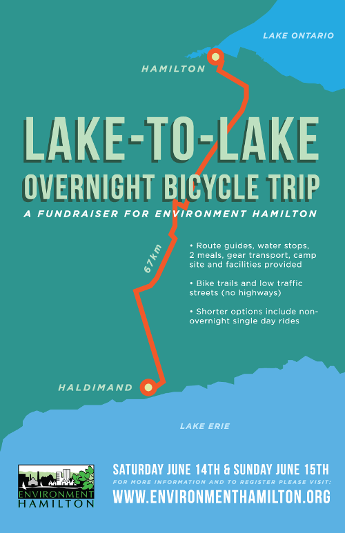 Poster for Lake-to-Lake Overnight Bicycle Trip