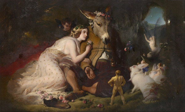 Edwin Landseer - Scene from A Midsummer Night's Dream, Titania and Bottom, 1851.