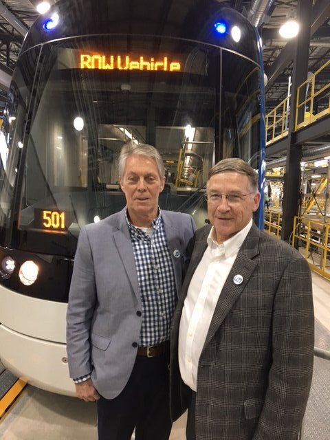 Mayor Eisenberger with Waterloo Regional Chair Ken Seiling