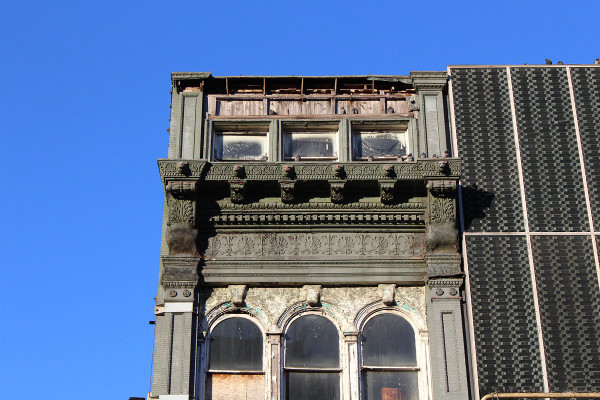 Mills China building before restoration