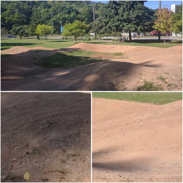 Pictures of soil added to the top surface in August. Note: Not free of gravel. (RTH file photo)