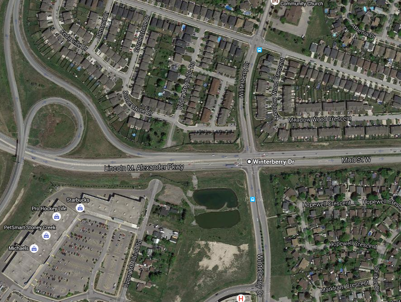 Winterberry Drive and Mud Street (Image Credit: Google Maps)