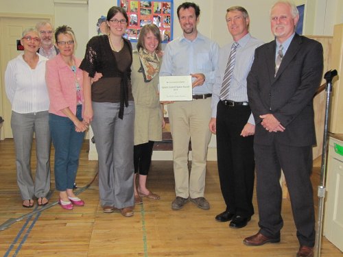 Hill St. Garden Churches representatives receive Greening Sacred Spaces Award
