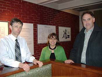 (L to R) Harry Stinson, Judy Marsales, and Rick Nizielski