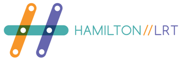 New logo of the local LRT advocacy run by Hamilton residents