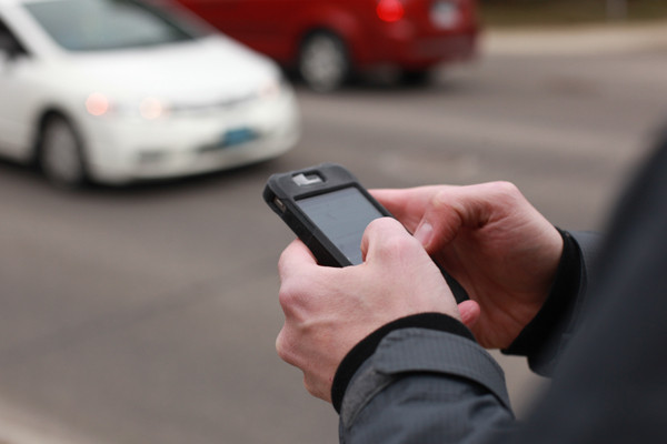 Participants were able to use their smartphones to fill in a mobile version of the Queen Street Citizen Audit Survey.