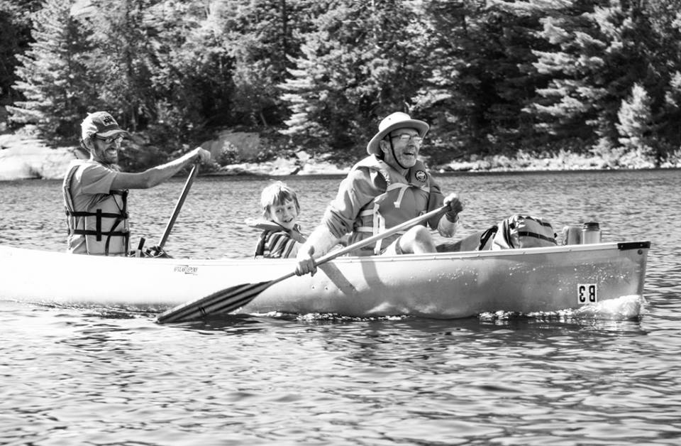 Herman Ohrt canoeing