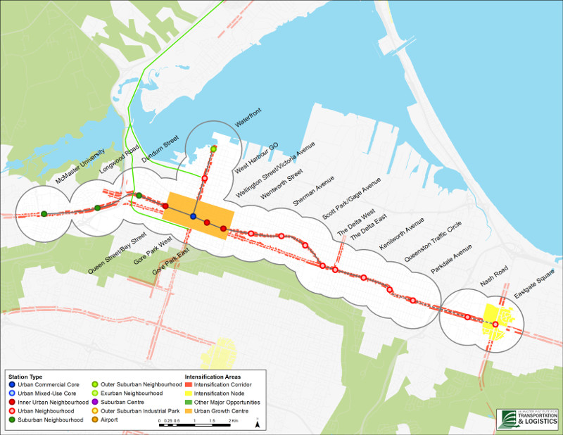Intensification Areas in the City of Hamilton