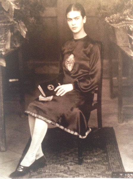 Photo of Frida at 19. Taken by her photographer father, in 1926.