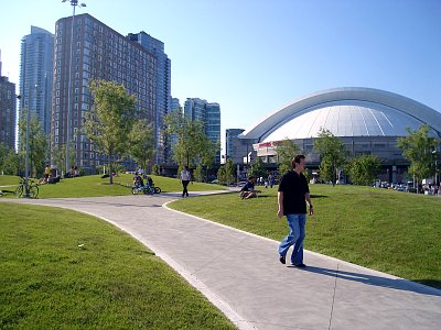 HT0 Park, Toronto. Nice landscaping, but where are the Teletubbies?
