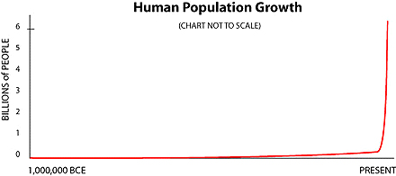 Human Population Growth since 1,000,000 BCE